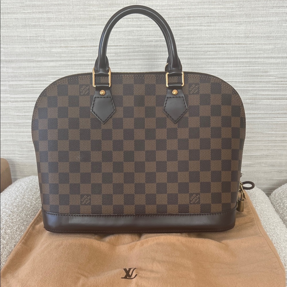 Louis Vuitton Alma PM Damier Ebene Satchel